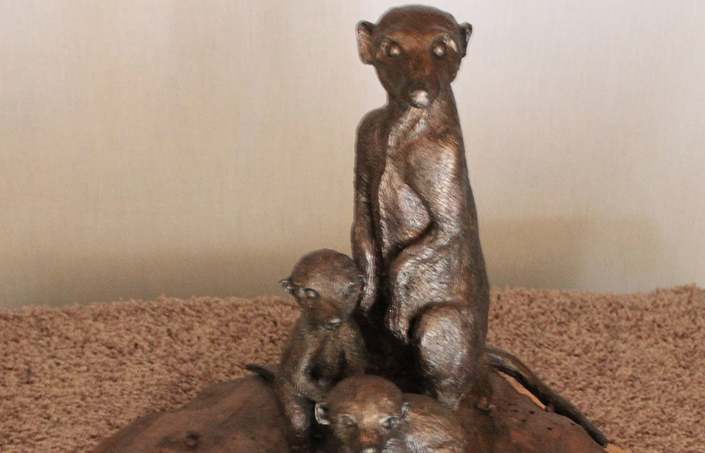 Pickstone-Redfern Meerkat Family Statue