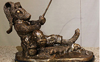 Pickstone-Redfern Rabbit Fishing Statue